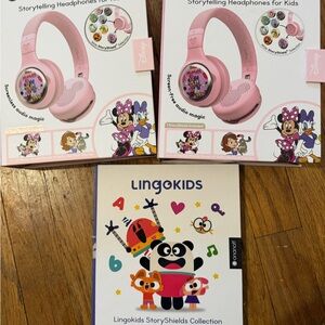 Pink Storytelling Headphones for Kids
